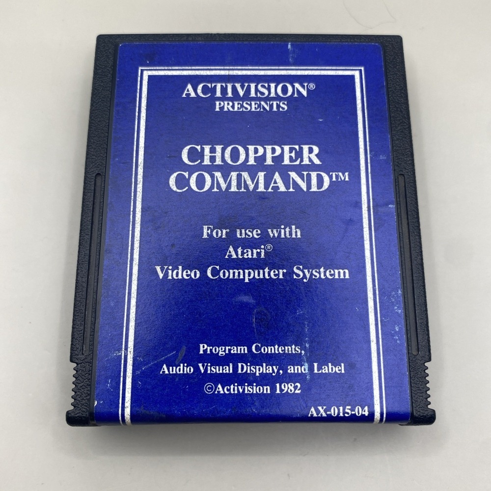 Atari 2600 Chopper Command (Atari 2600, 1982) Blue Label Cartridge Only